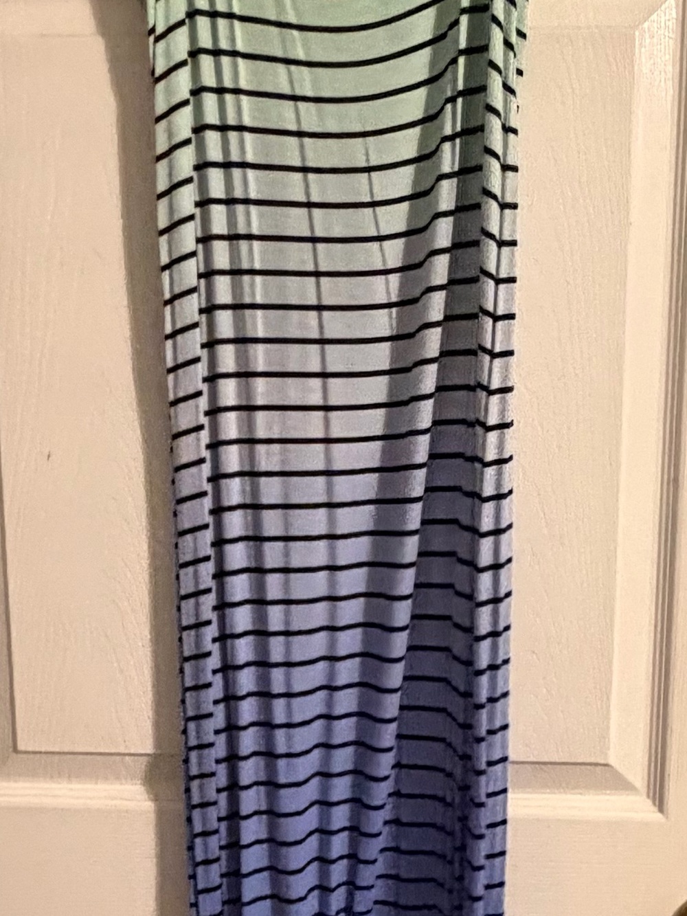 Striped Ombre Maxi dress in Blue